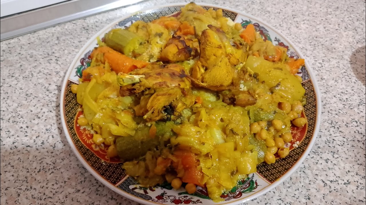 كسكسو على حقو وطريقو بالدجاج 🍗😍 كيجي ياسلاااام😋