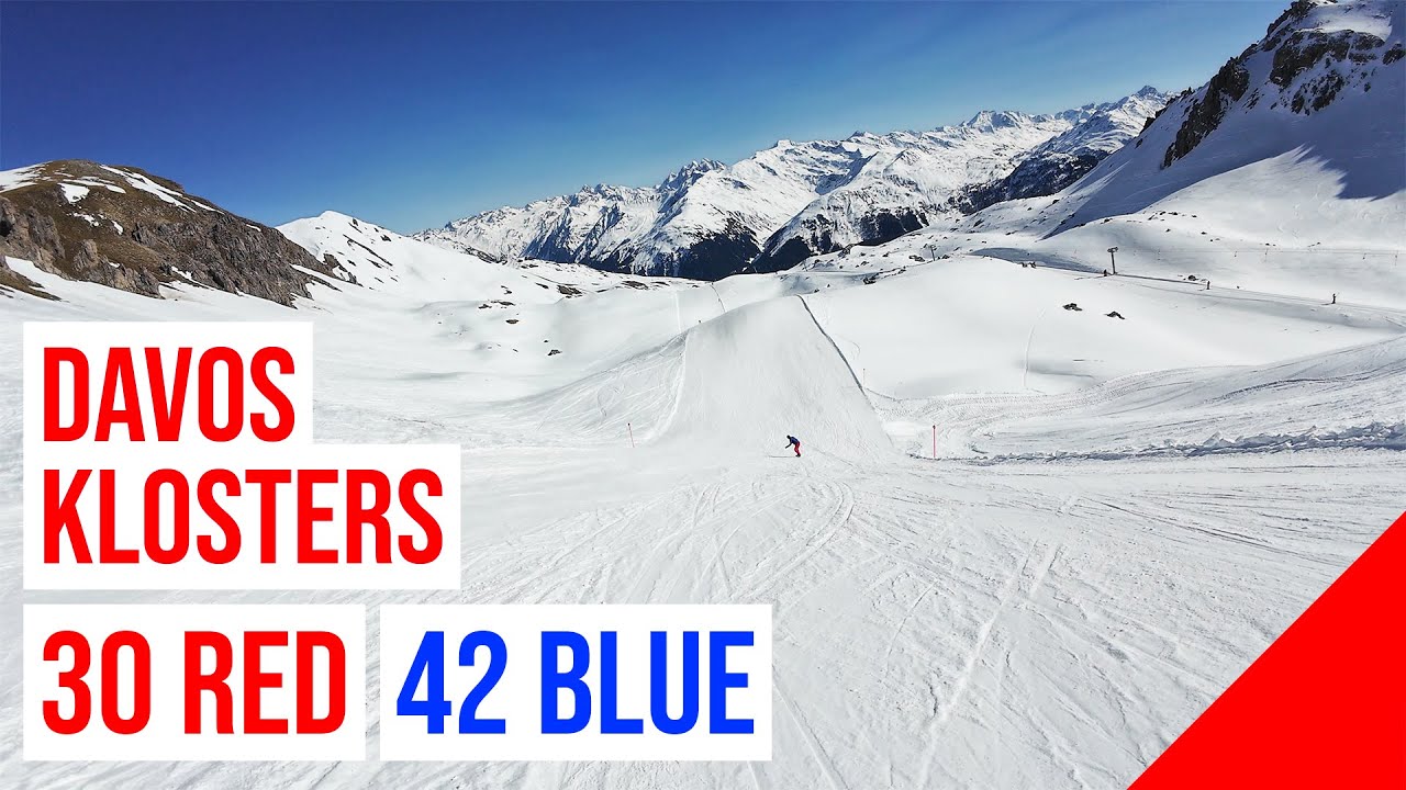 Davos Klosters (Parsenn), 30 🔴 RED + 42 🔵 BLUE (Seetäli - Gruobenalp) #1 🇨🇭