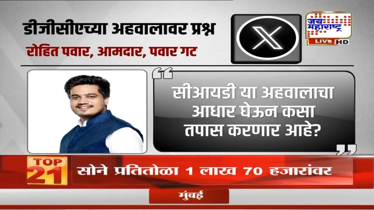 Rohit Pawar On Ajit Pawar Accident : डीजीसीएच्या अहवालावर रोहित पवारांचे प्रश्न | Marathi News