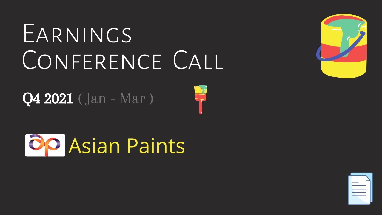 Asian Paints Ltd. | Q4 2021 | Earnings Conference Call