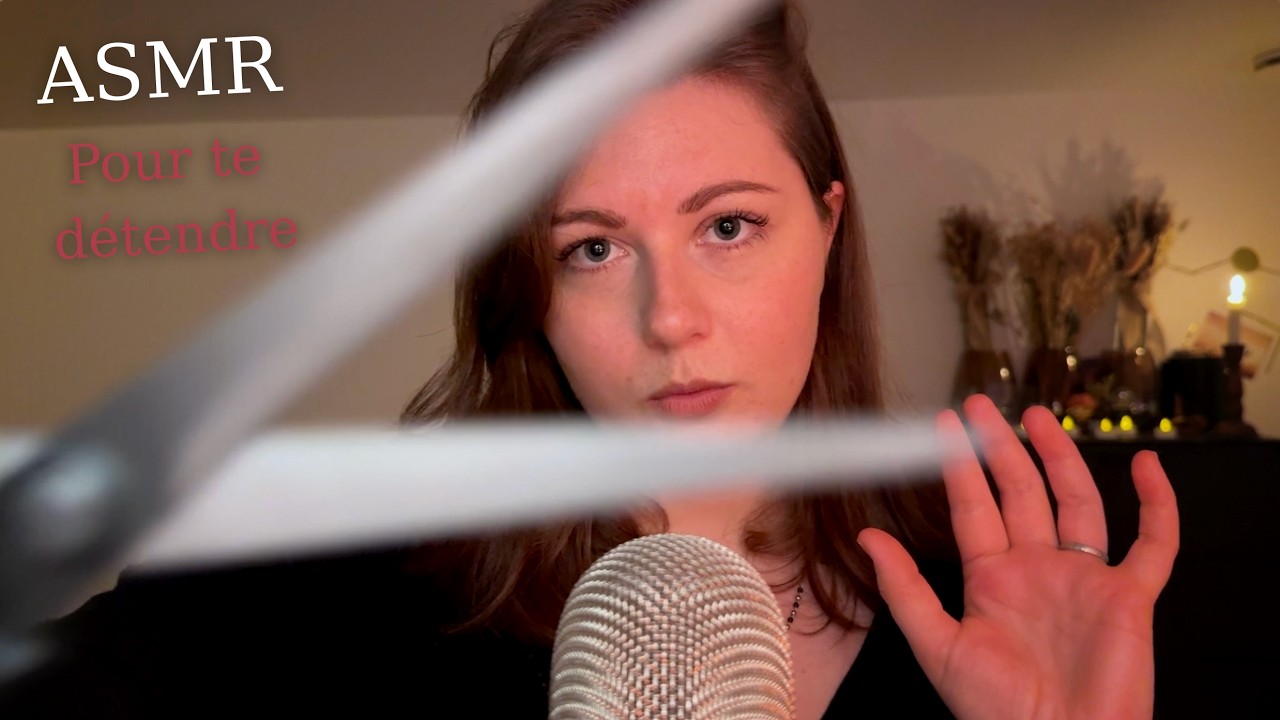 ASMR FR | Quelques triggers pour te d&eacute;tendre 😌 Whispering, Crinkles, Snipping Sound