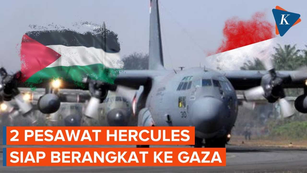 TNI Kerahkan Pesawat Hercules, Kirim Bantuan Kemanusiaan ke Palestina