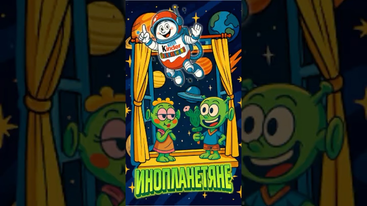 Киндер_Реклама обалденной серии «Инопланетяне», 1998 