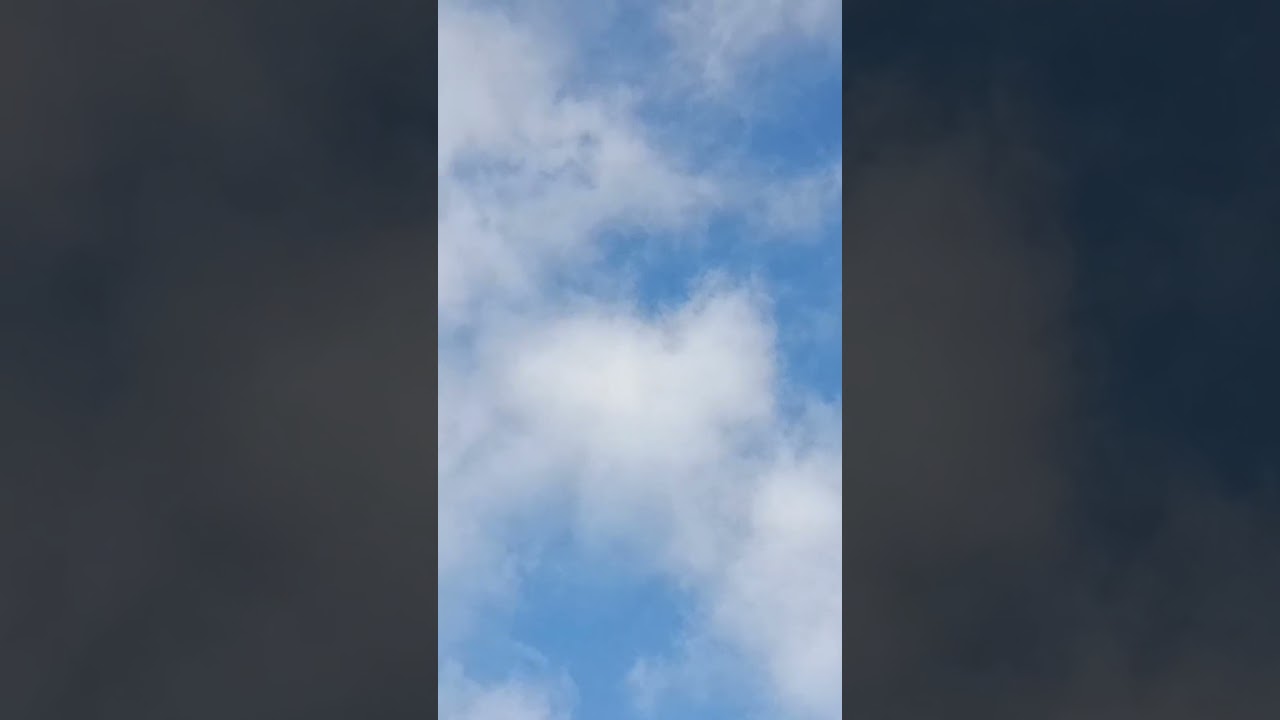 Deep blue sky with sounds of wind