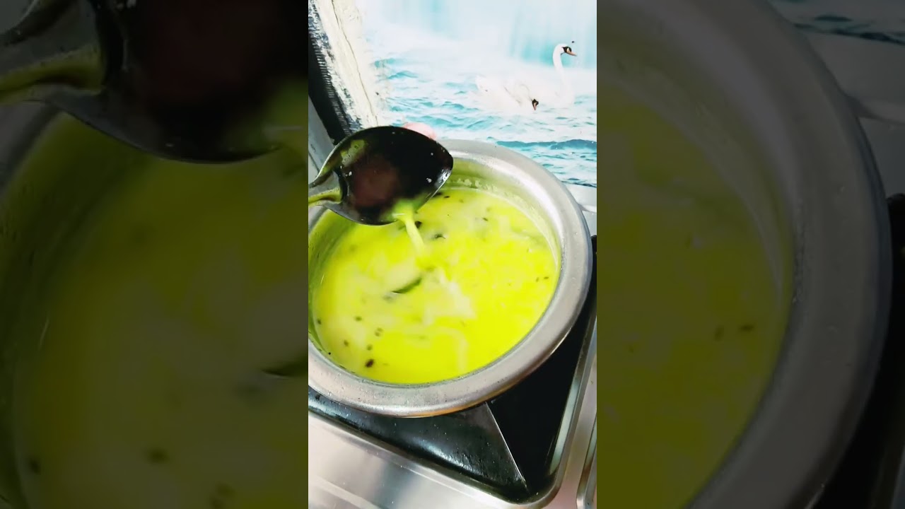 Dahi kadi chana pith ghalun keleli dahi kadi #cooking 