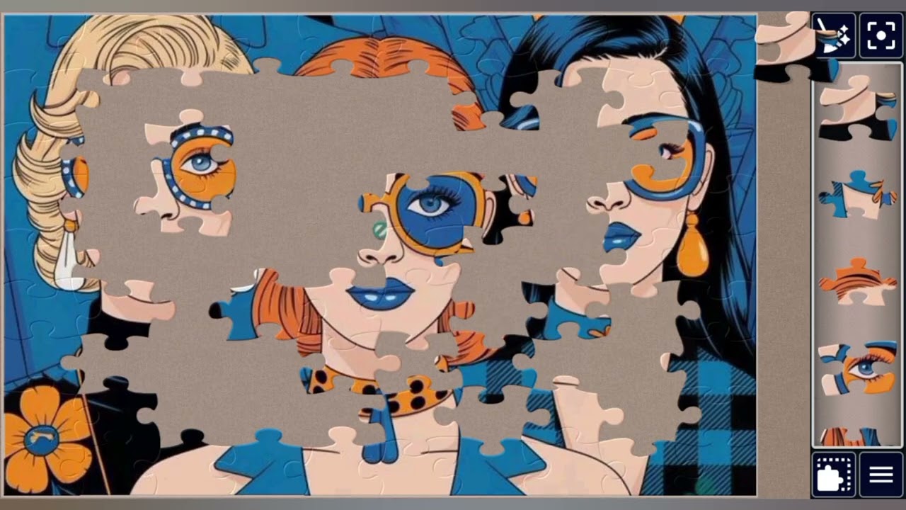 Bold Blick Bunch🧡👓🕶️💙🧩 amazing jigsaw puzzle 🧩//@jigsawpuzzle45 