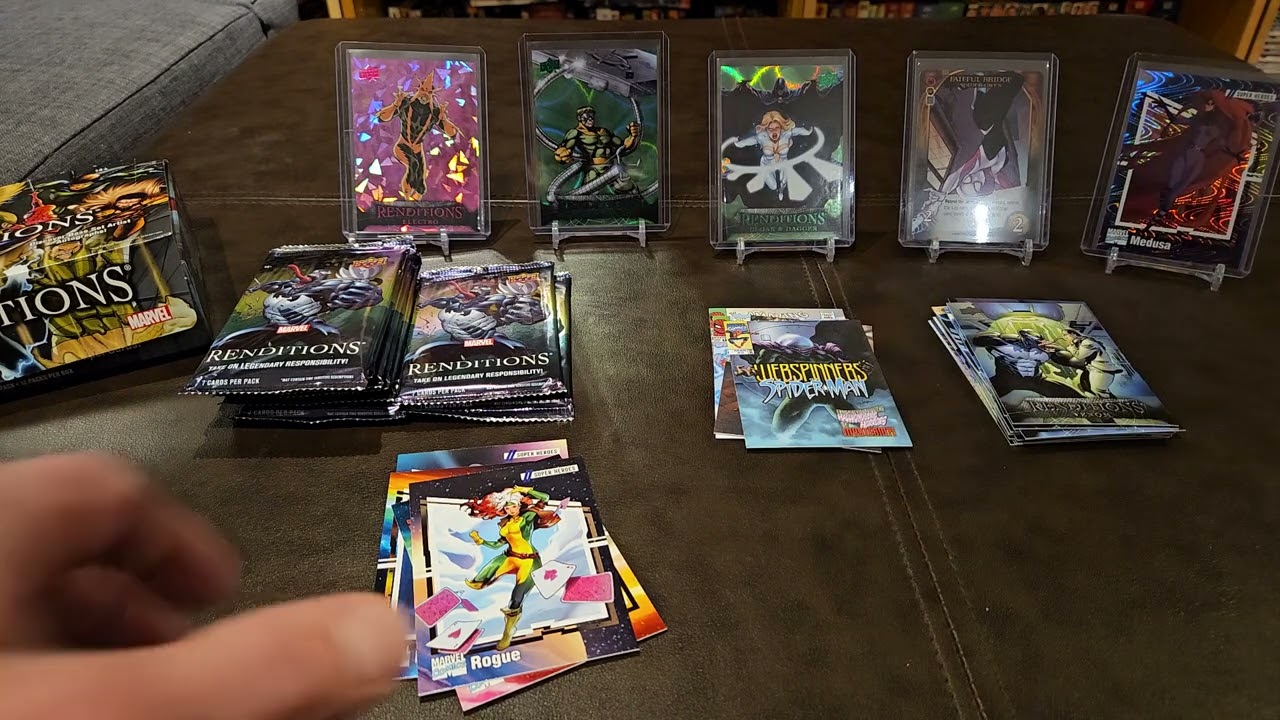 Unboxing Upper decks Marvel Spider-Man Renditions box #1. Another LOADED box!!