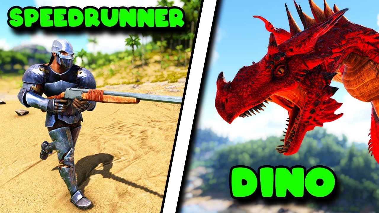DINO VS SPEEDRUNNER 3 (Ark Deutsch Challenge)