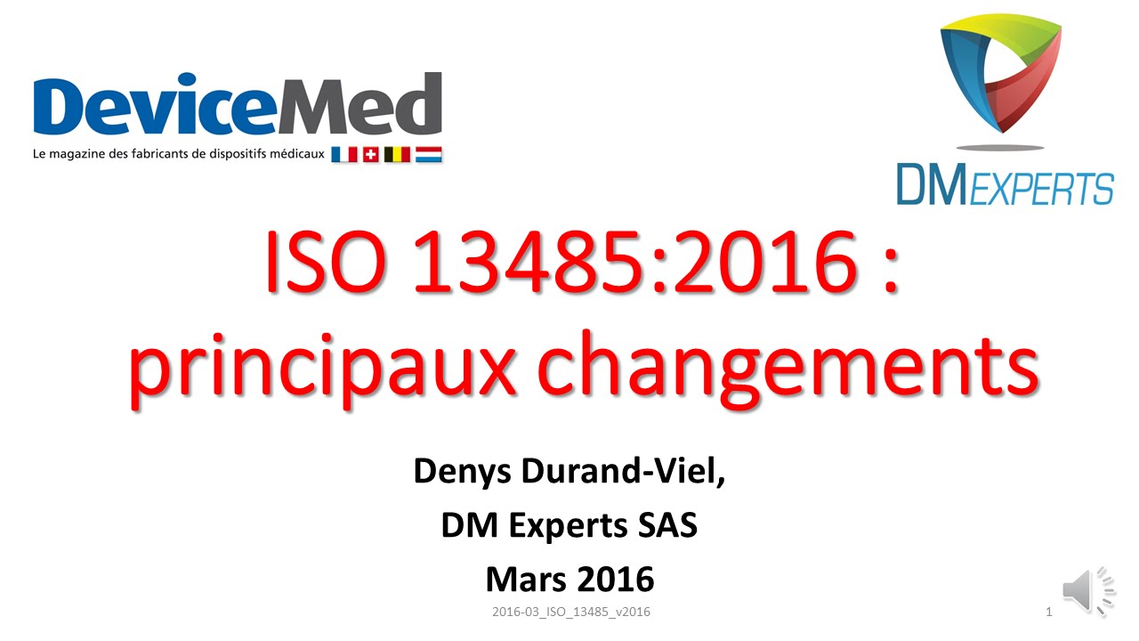 2016 03 ISO 13485 v2016