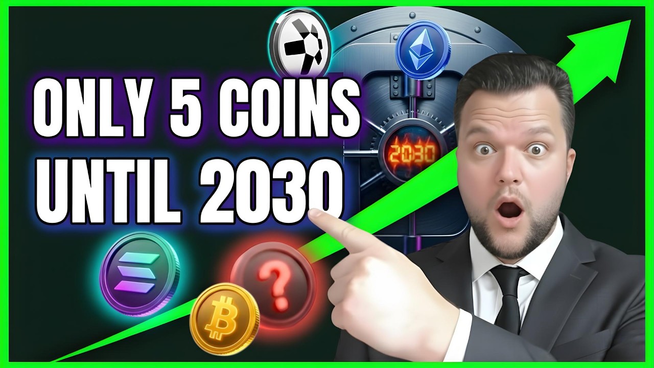 Only 5 Crypto Coins I&rsquo;d Hold Until 2030 (No Trading) | best coins to hold long term | Crypto Cobra