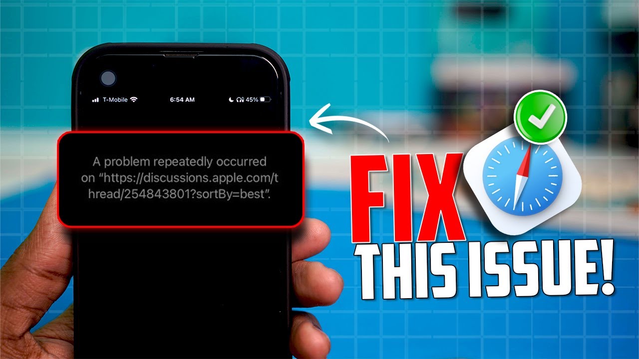 Как исправить ошибку «Проблема повторяется» в Safari на iPhone