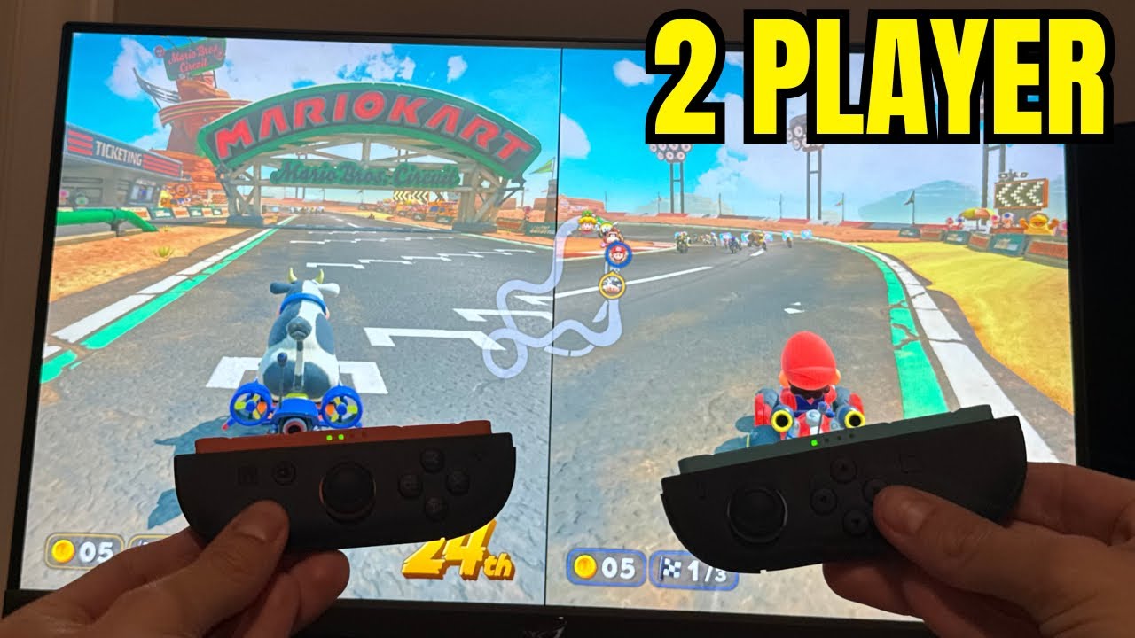 Mario Kart World: как играть в кооперативный режим для двух игроков на диване онлайн! (Простое ру...