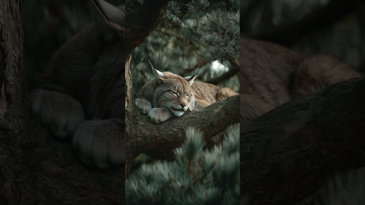 🌲 Sleeping Lynx High in the Pines