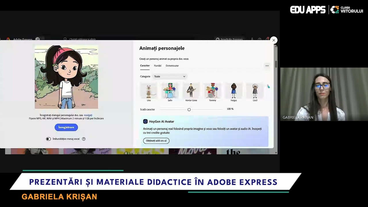 Tutorial pentru profesori. Realizarea de infografice, postere, afișe educaționale cu Adobe Express.