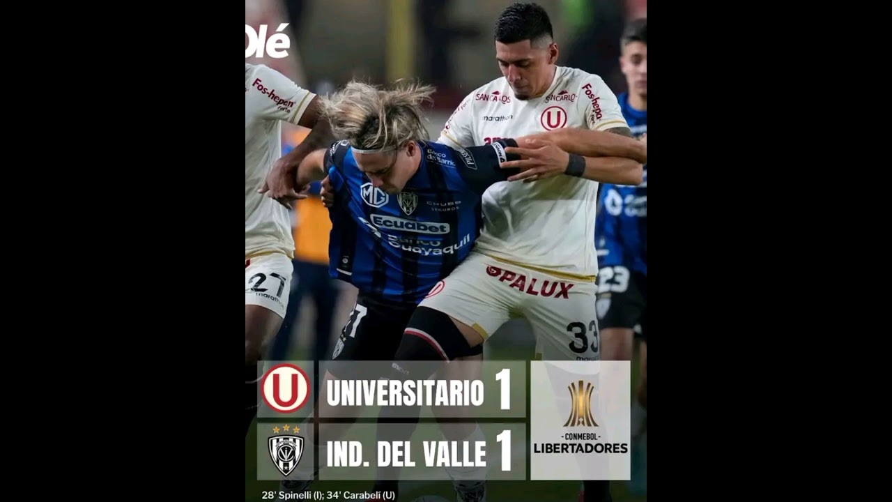 Universitario 1=1 Independiente del Valle/ Narración de RPP Radio Gino Bonatti/ Copa Libertadores 🏆