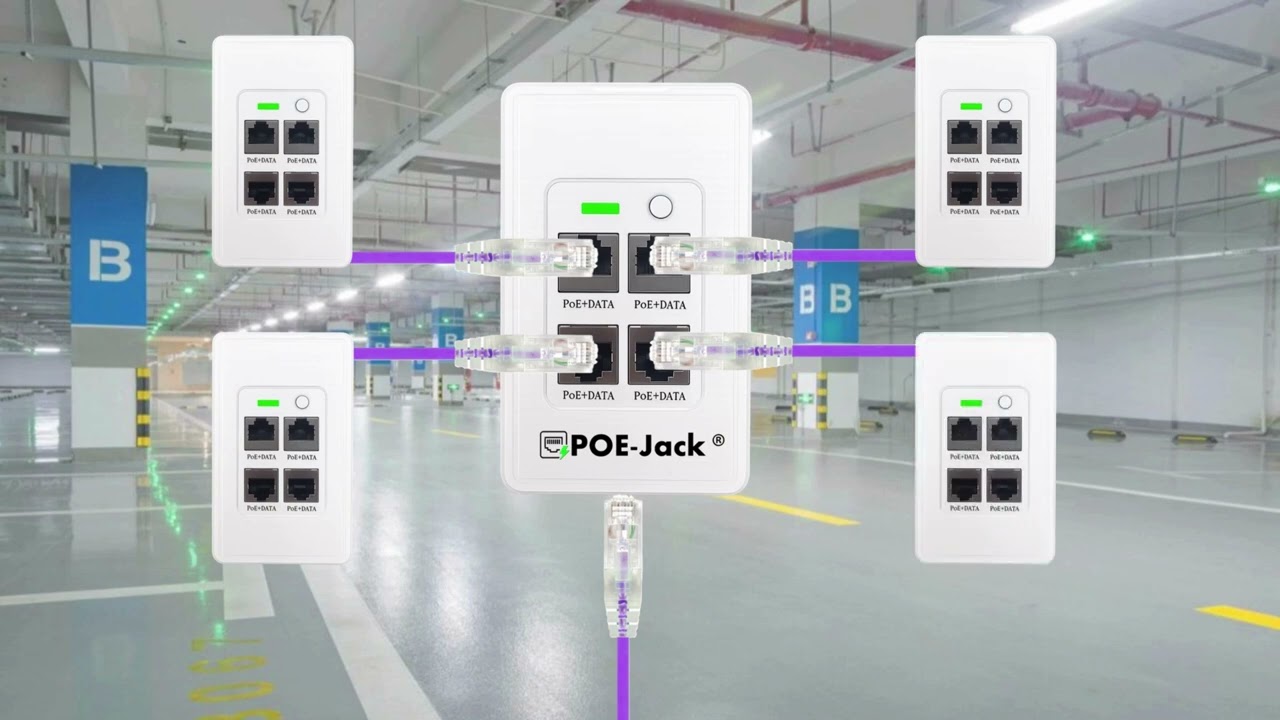 Active POE-Jack&reg; used to extend ethernet and POE devices.