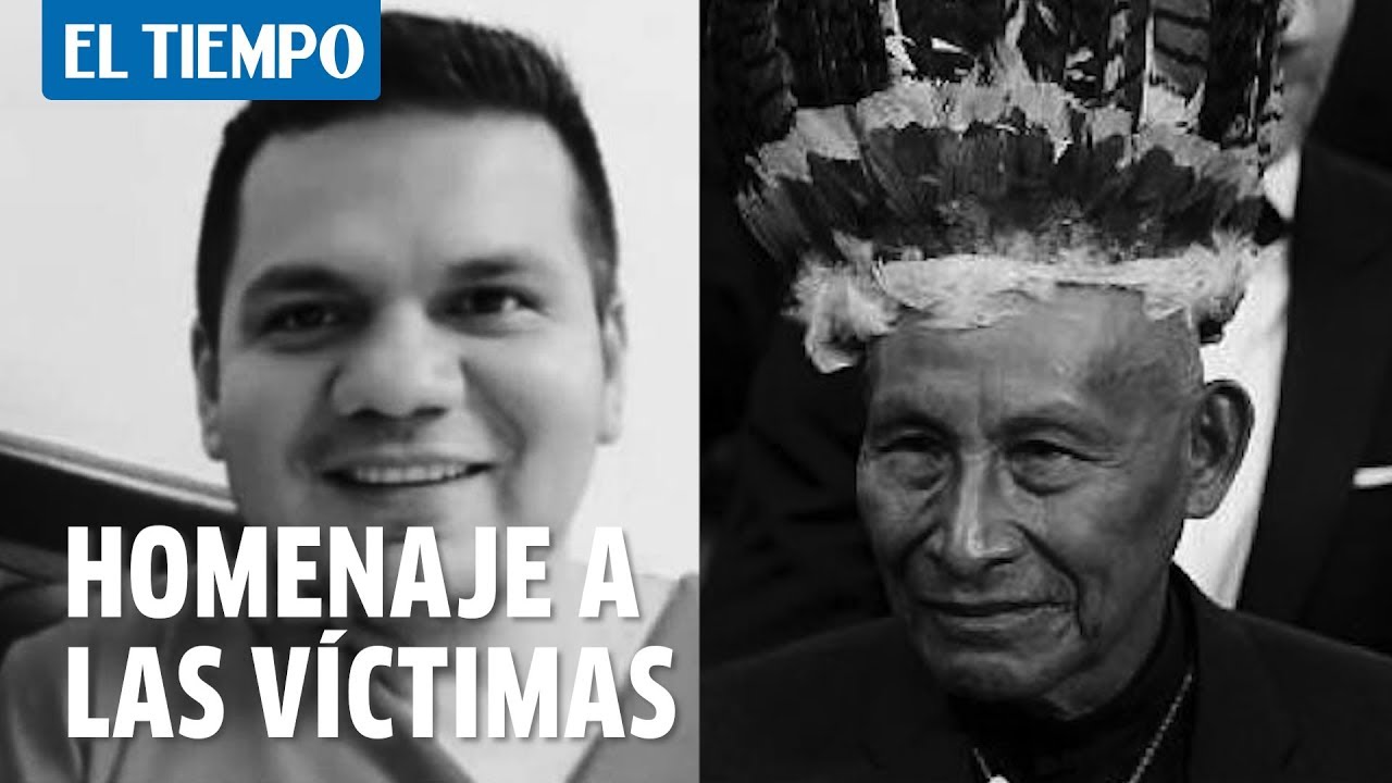 Homenaje a las mil víctimas mortales de coronavirus en Colombia