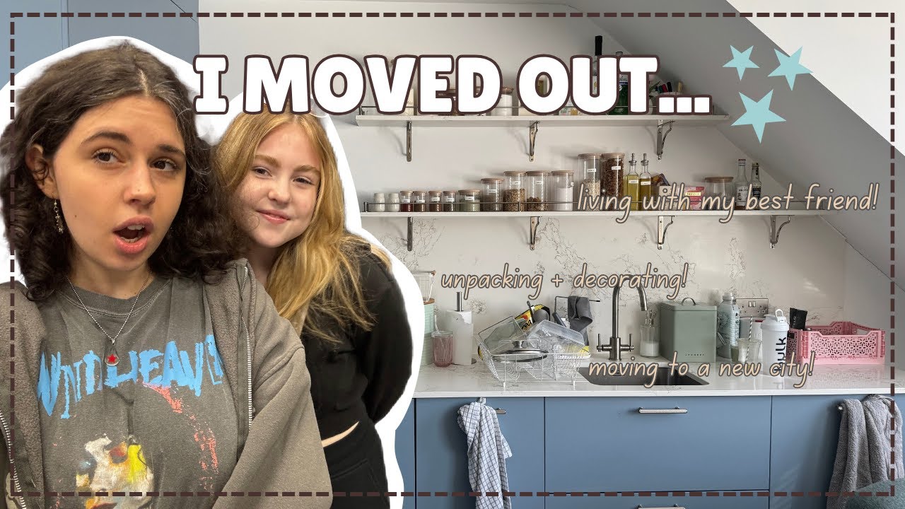 MOVING IN WITH MY BESTFRIEND AT 18 | new flat, , decorating, house tour [ moving diaries #3]