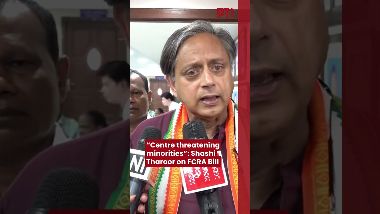 &ldquo;Centre threatening minorities&rdquo;: Shashi Tharoor on FCRA Bill