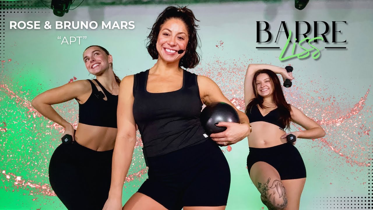 3 Minute BARRE LISS BREAK to APT by Rose & Bruno Mars