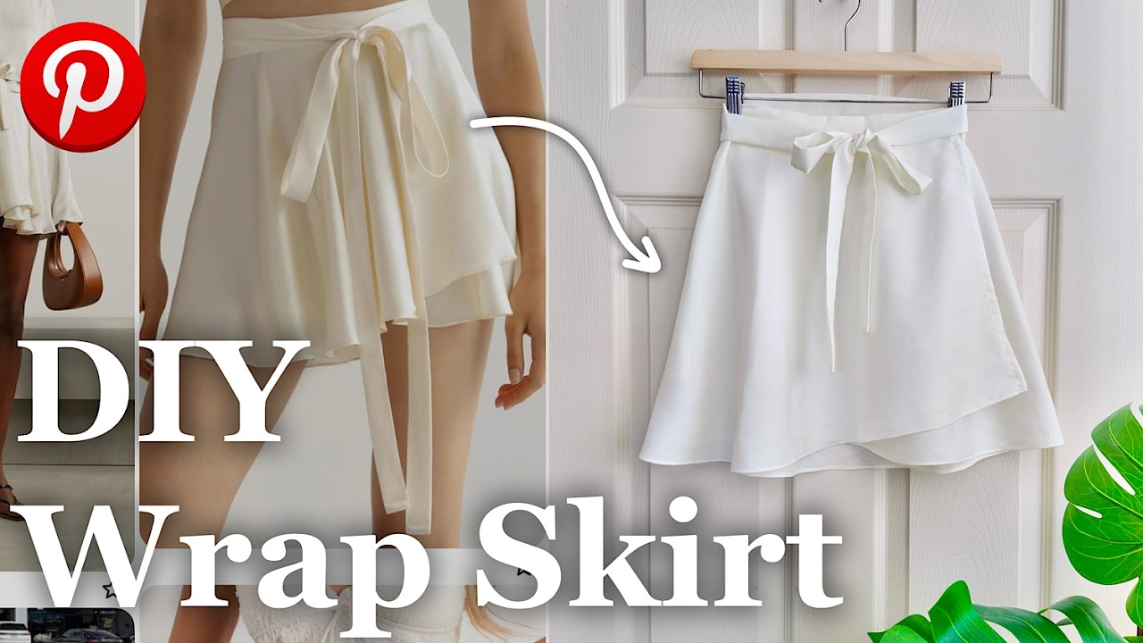 Sewing my Pinterest Board: the Ballerina Wrap Skirt (Sewing Tutorial)