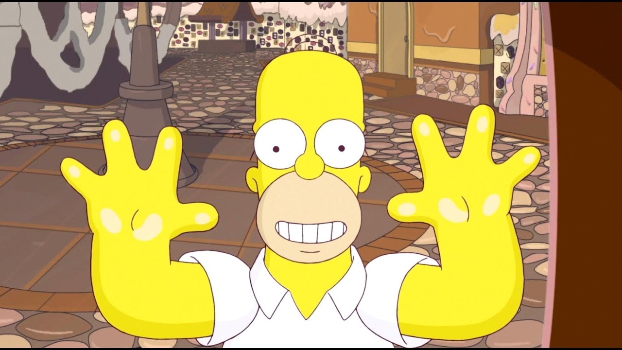 Прохождение The Simpsons Game с переводом часть 1 - Город Шоколада [HD 1080p]