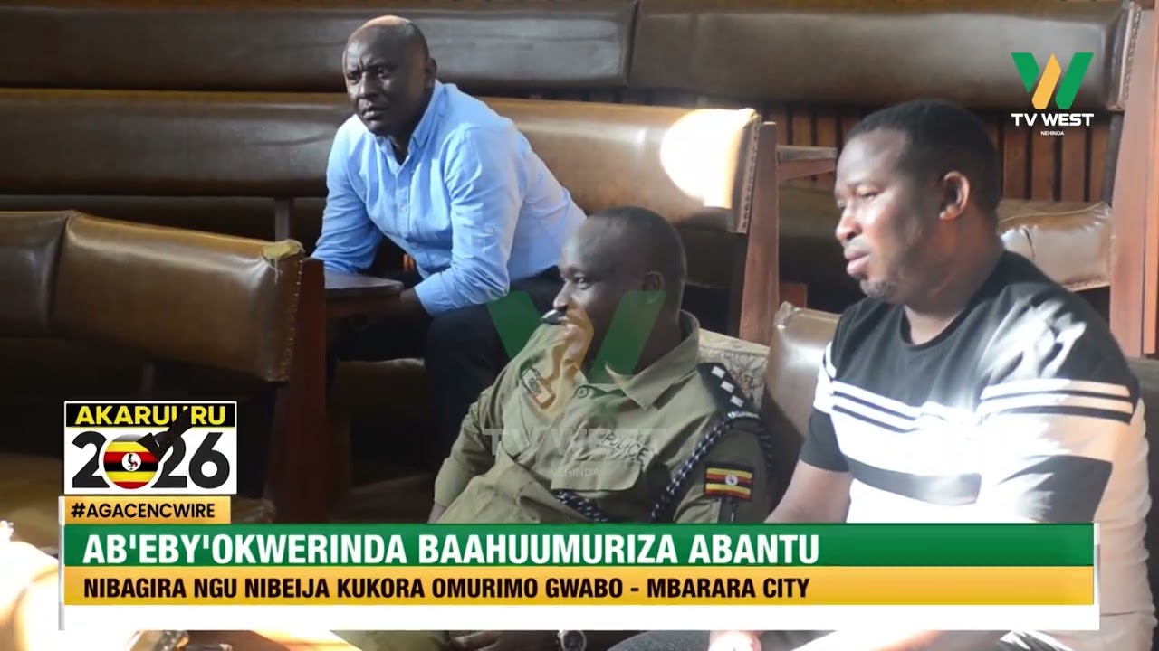 Agacencwire: Ab'eby'okwerinda baahuumuriza abantu bagumize ngu nibaija kukora omurimo gwabo