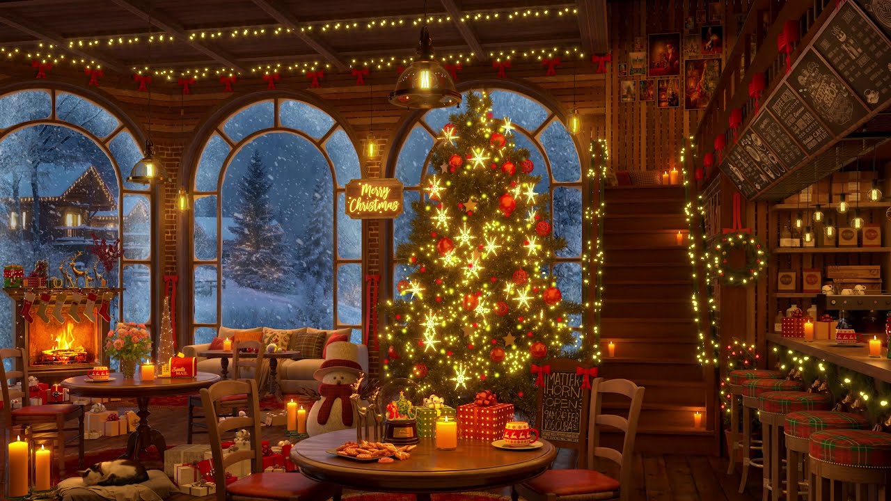 December Jazz Music ⛄ Beautiful Christmas Music 🎄 Cozy Coffee Shop Ambience