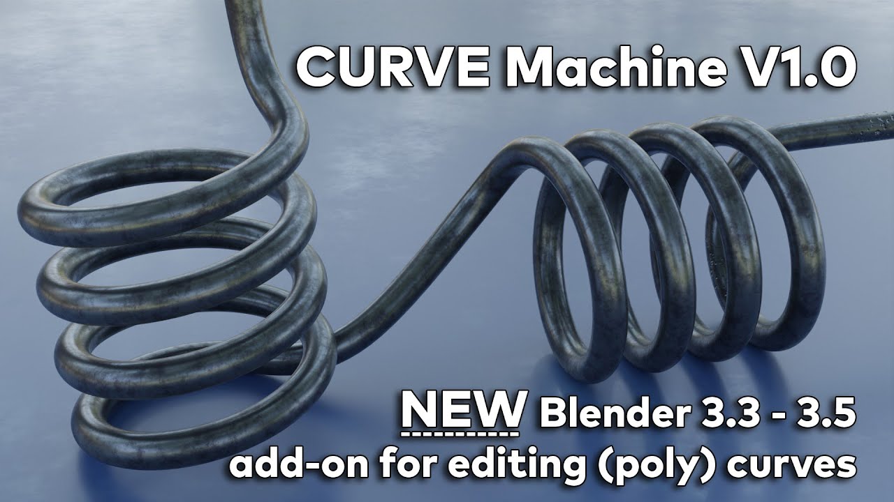CURVEMachine (V 1.0.0) Add-on for Blender (Blender Tutorial)
