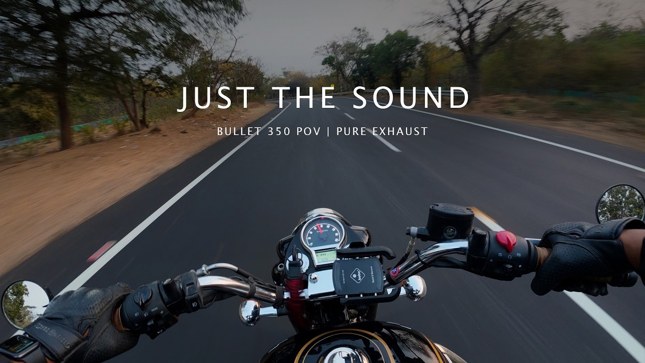 Pure Bullet 350 ASMR | Scenic Road POV | Raw Exhaust Sound [4K]
