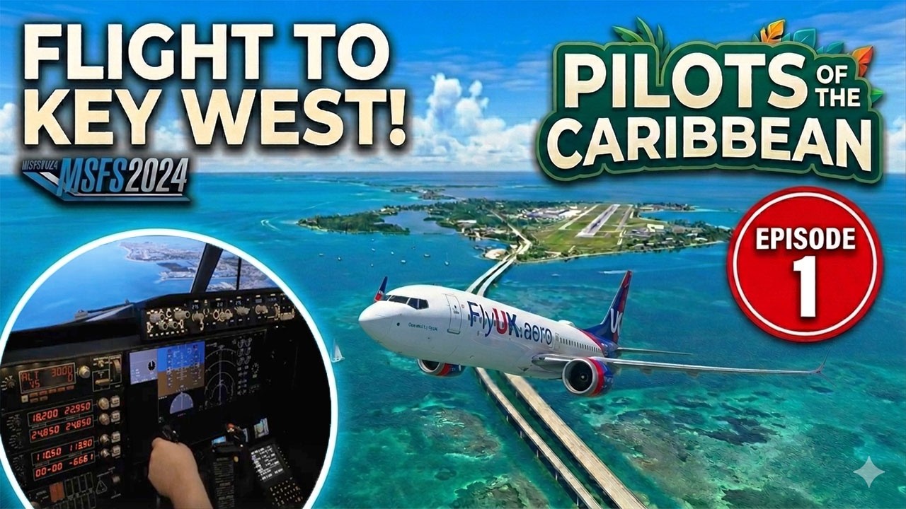 Microsoft Flight Simulator 2024 | Leg 1 | Nassau to Key West | Pilots of the Caribbean Tour