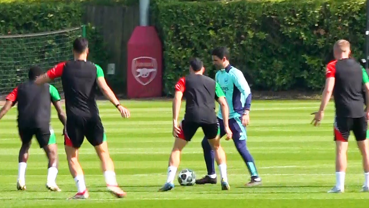 AMAZING VIBES! Mikel Merino & Ben White TRAIN! | Arsenal prepare for PSG Champions League semi-final