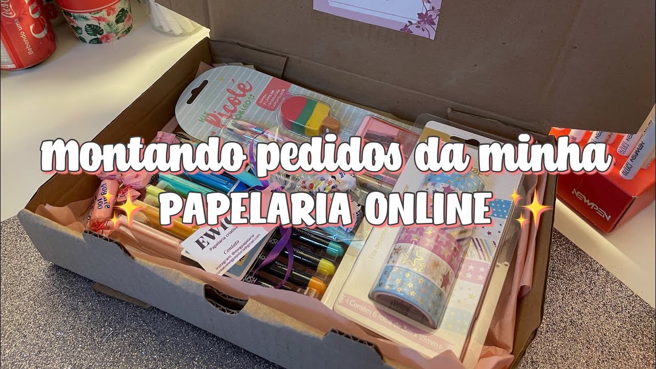 SEPARANDO PEDIDOS DA MINHA PAPELARIA ONLINE | diário da lojinha