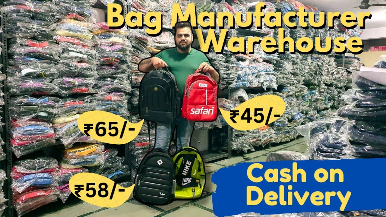 Bags Manufacturer and Biggest Warehouse in Mumbai Wholesale Market