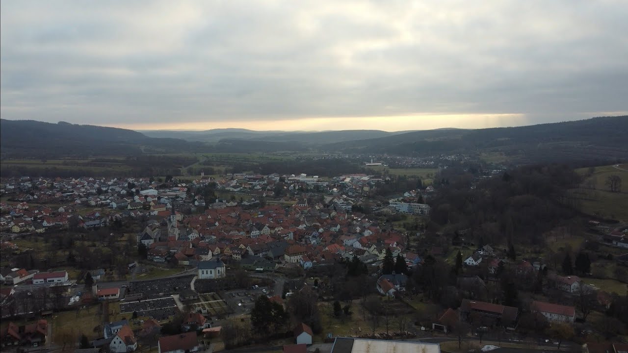 Bischofsheim | DJI Mini 2 Footage | Haselbach | Sonnenaufgang | Rhön | Wandern | Kreuzberg