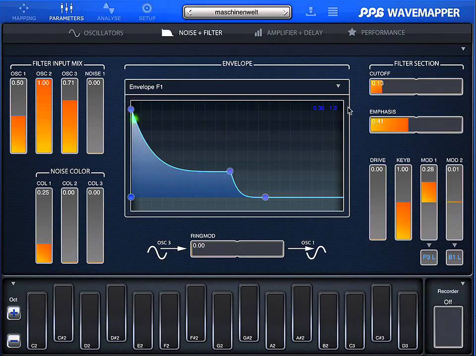 7 Minutes with an Ipad Synth - PPG WaveMapper for IOS