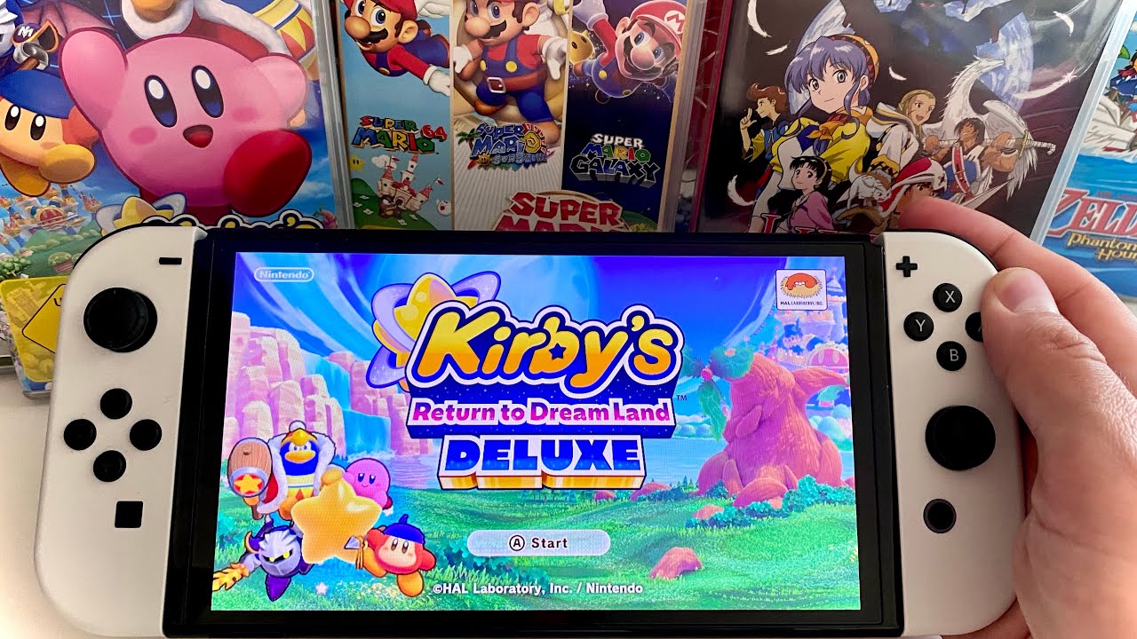 Kirby’s Return to Dreamland Deluxe Nintendo Switch OLED handheld gameplay pt.2