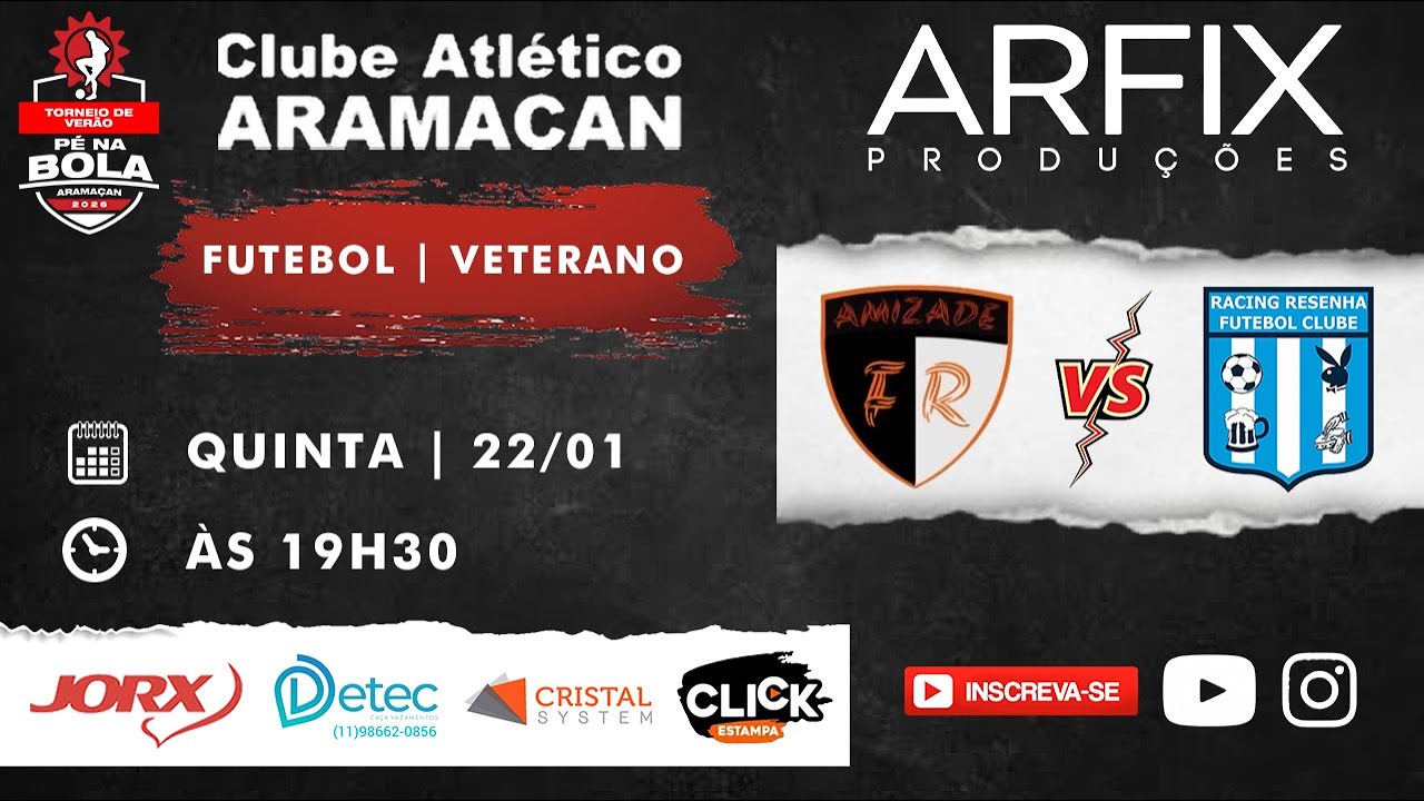 AMIZADE x RACING - FUTEBOL | VETERANO
