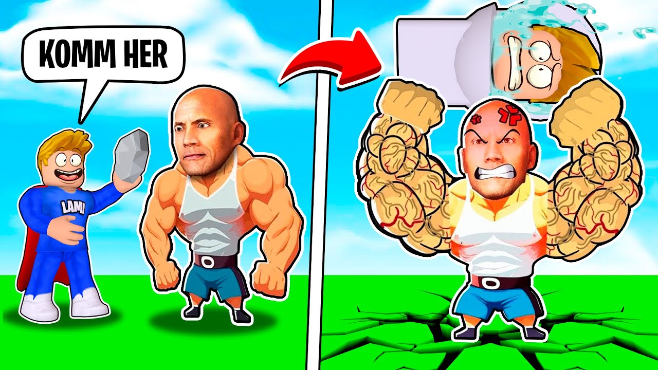Roblox, ABER THE ROCK VERPRÜGELT UNS!