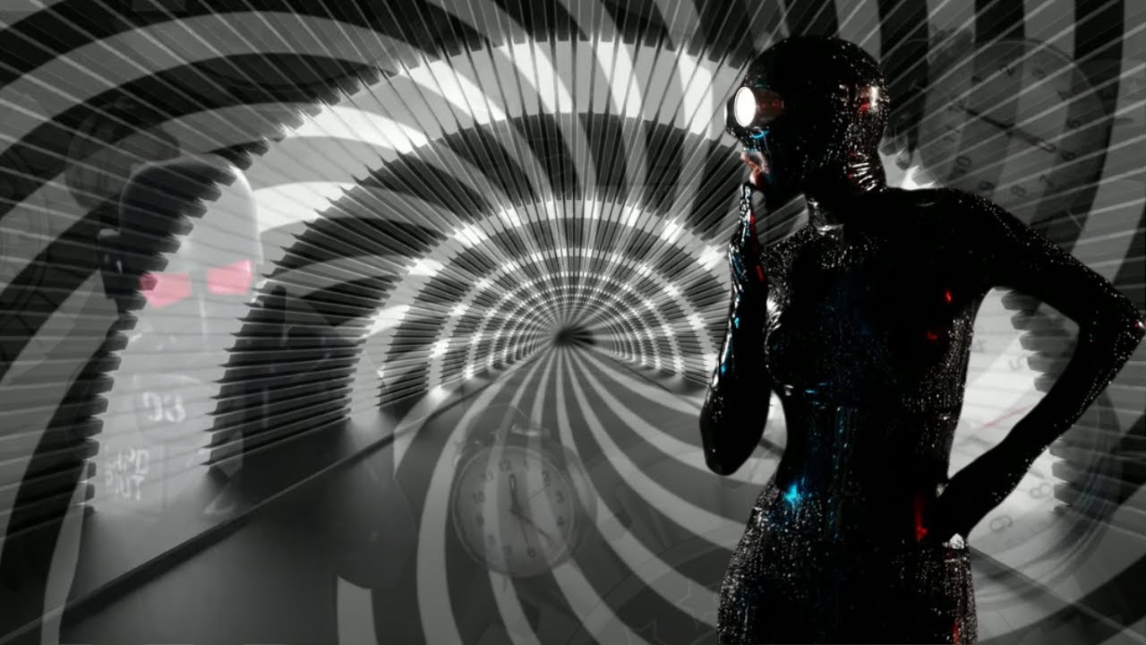 Monochrome Dreams: A Black & White Psychedelic Trip #trippyvisuals #monochrome