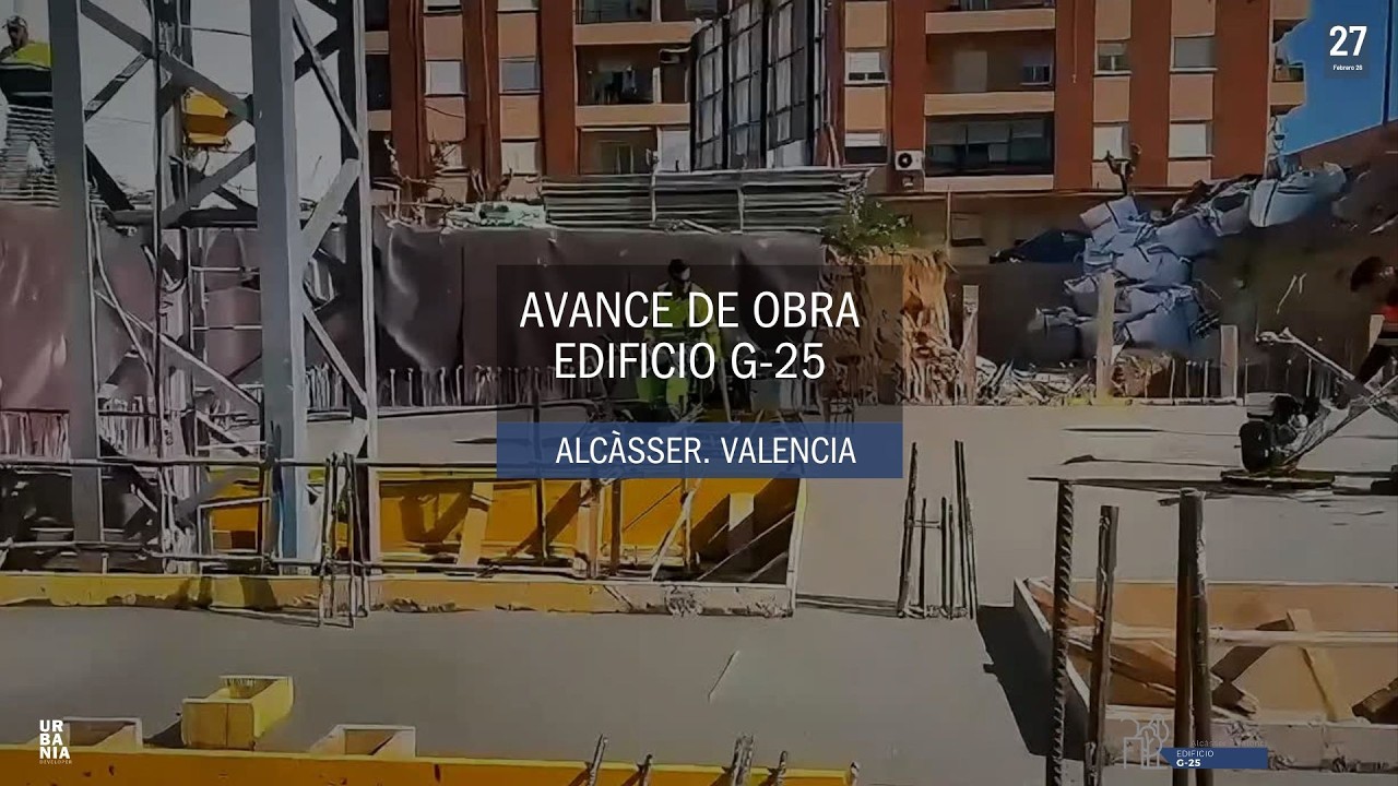 Avance de obra Edificio G-25 en Alcàsser, Valencia.
