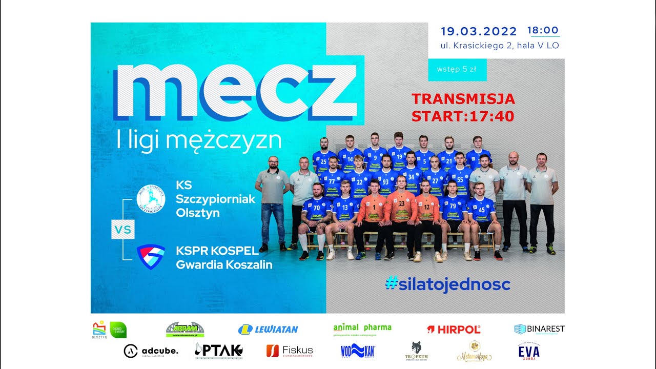 MECZ  KS SZCZYPIORNIAK OLSZTYN vs KSPR KOSPEL GWARDIA KOSZALIN