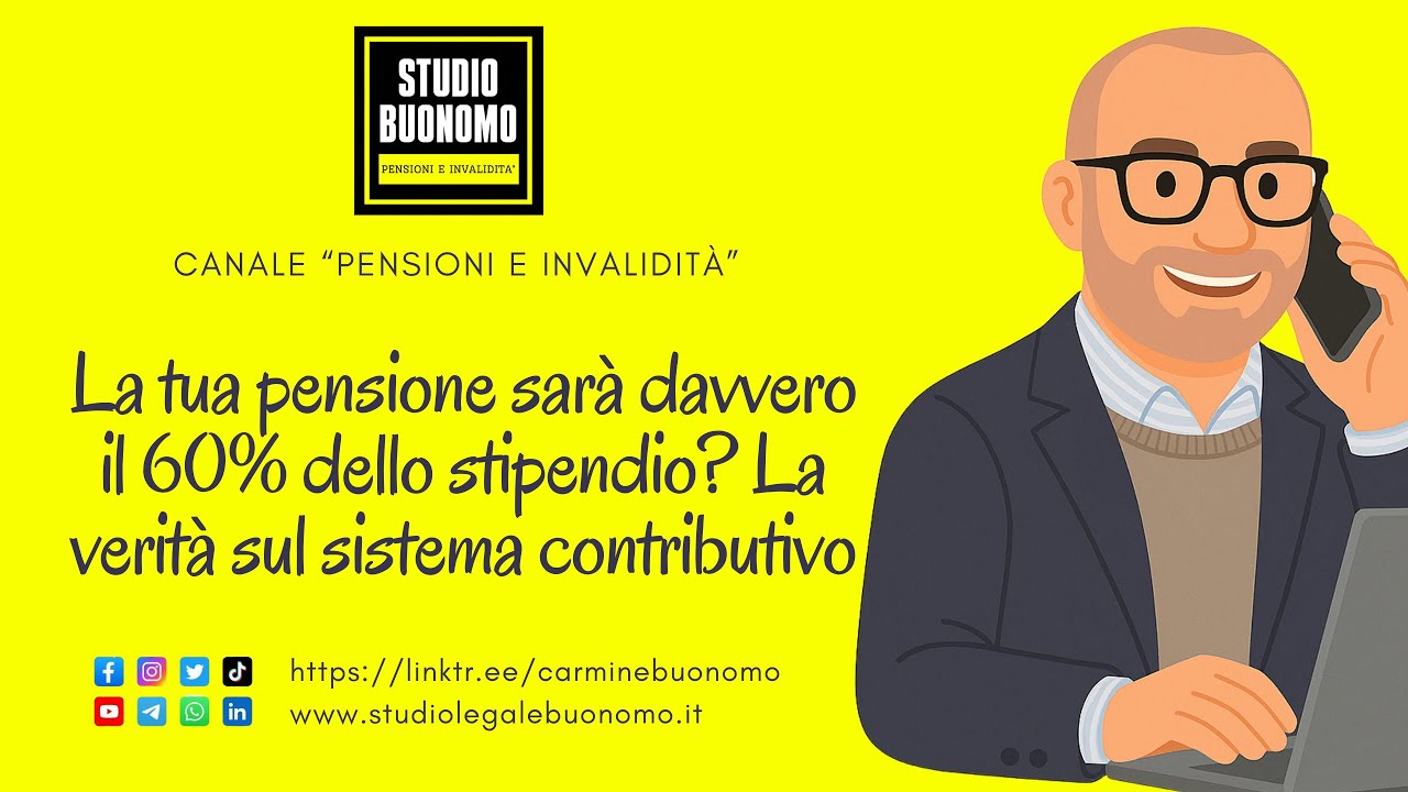 La tua pensione sarà davvero il 60% dello stipendio? La verità sul sistema contributivo 