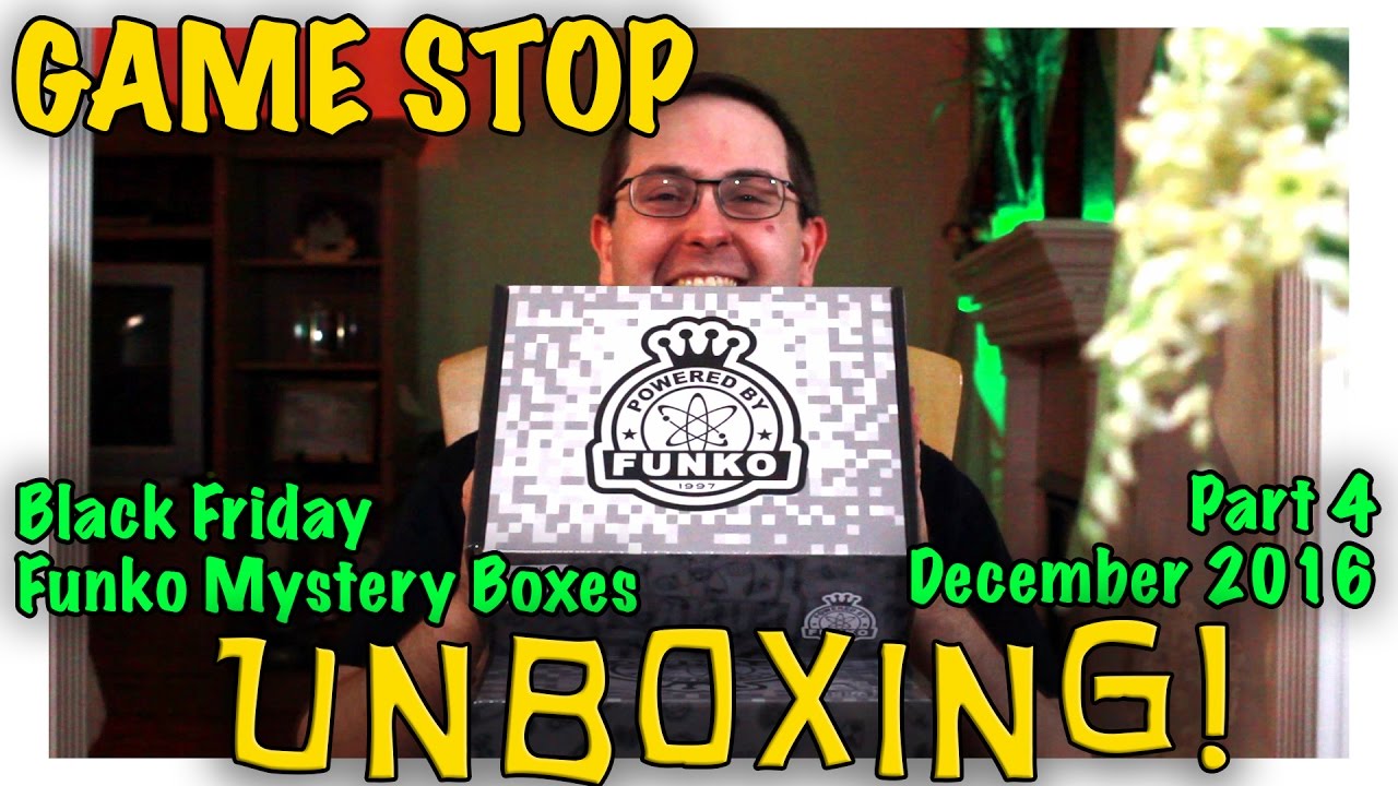 UNBOXING! GameStop Black Friday Funko Mystery Boxes Part 4 - December 2016