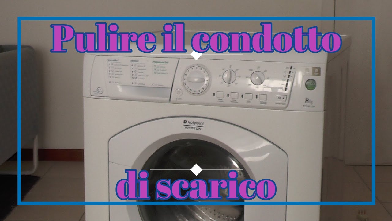 Lavatrice non scarica l'acqua, come smontare e pulire il condotto di scarico