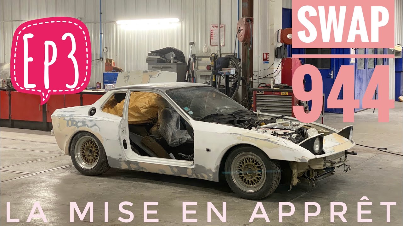 Swap PORSCHE 944 EP3 : tôlerie et mise en apprêt!