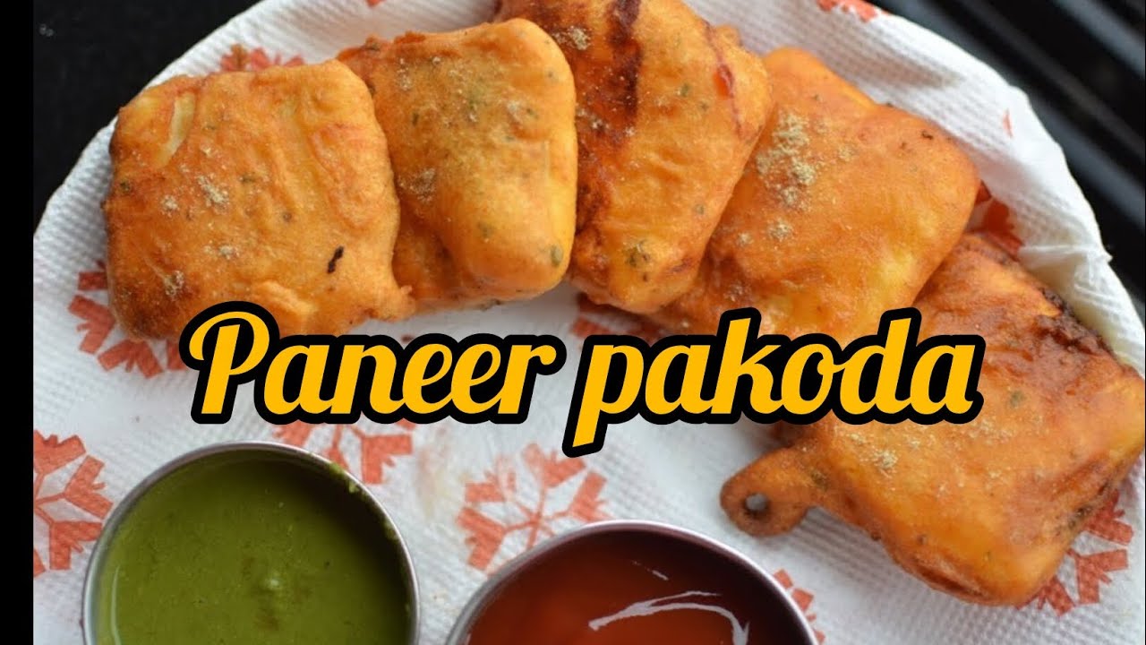 Garlic Paneer pakoda with spicy😋masala #kusambhat 