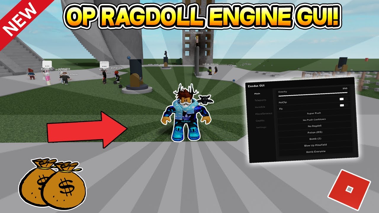 NEW OP EXODUS GUI IN RAGDOLL ENGINE! (INSANE FEATURES!) ROBLOX