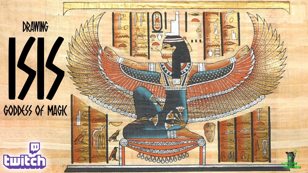 Drawing an Egyptian Goddess
