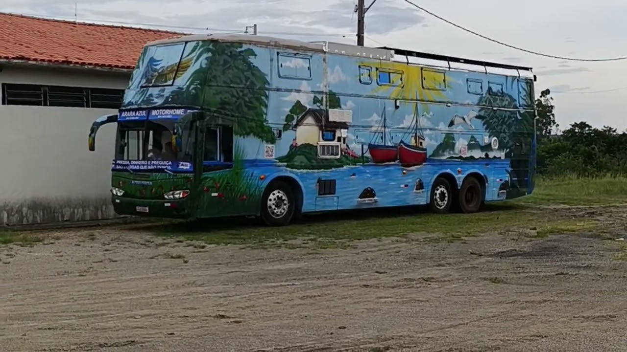  Motorhome arará azul da minha mãe chegando do evento de carros antigos em Conselheiro Mairinck PR.